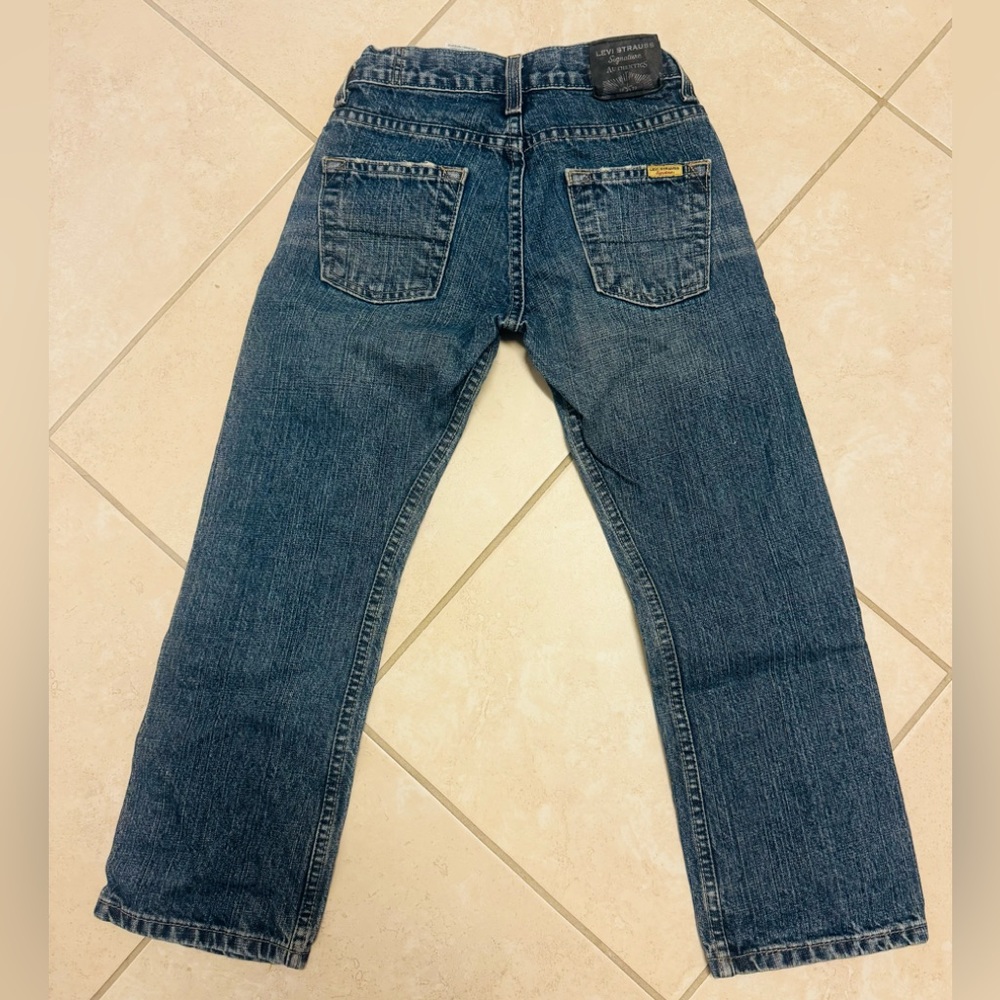 Boy’s Youth Denizen Levis Blue Jeans Modern Slim Straight Size 8 Regular